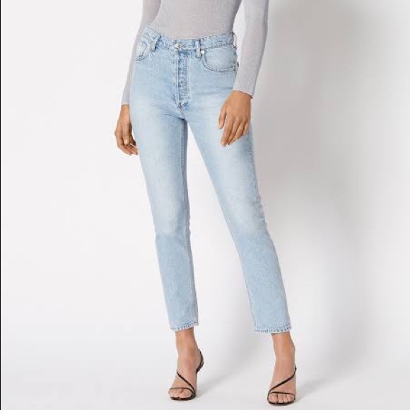 Waist Crop Jean Light Denim 